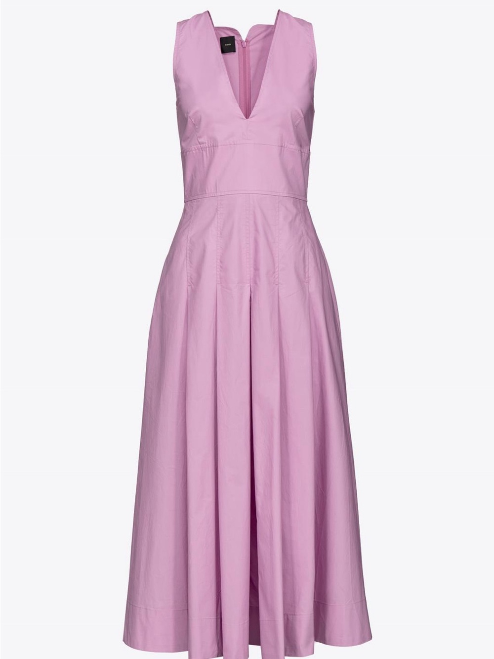 Pinko Adorato Abito Popeline Orchid Pink/Purple Midi Dress Pleated Size US 6